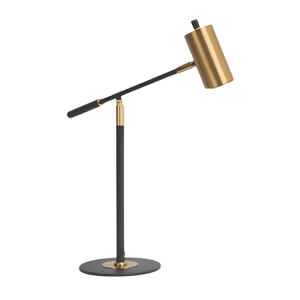 Modern Adjustable LED Table Lamp – T7732 | Sleek Gold & Black Design